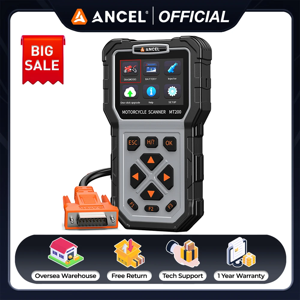 Ancel mt200 obd2 сканер мотоцикла