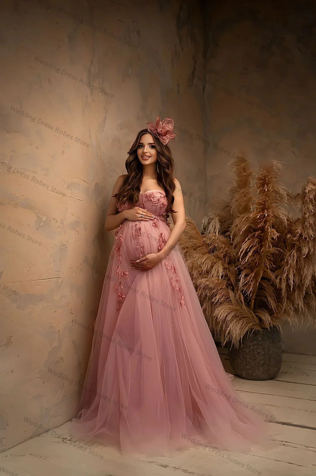 Шампанское платье для беременных - Фотография_3