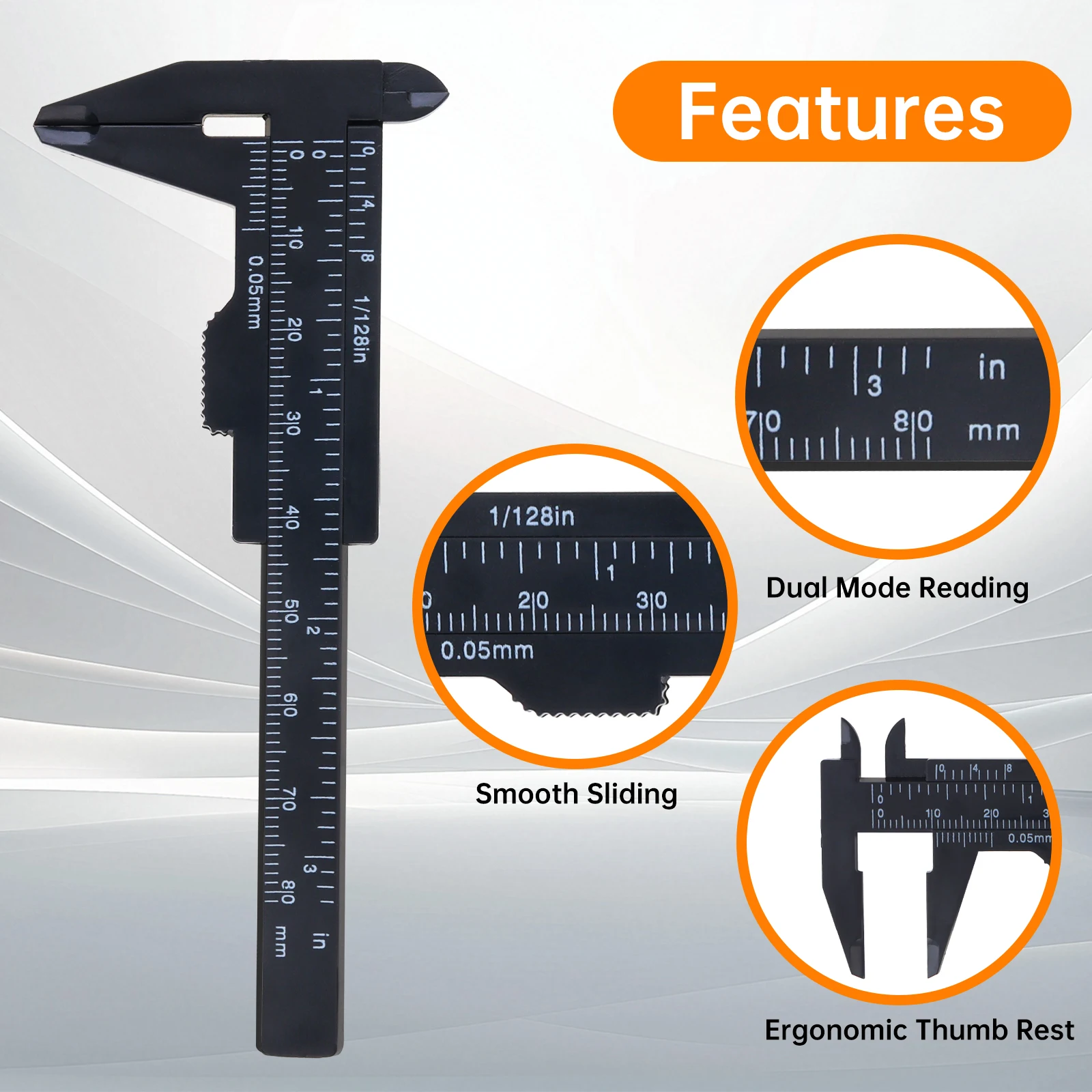 0-80 мм портативный мини штангенциркуль с метрической императорской шкалой - Фотография_2
