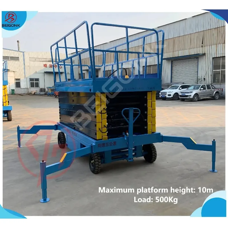 Заводские электрические леса с подъемной стрелой 6 м - Фотография_4