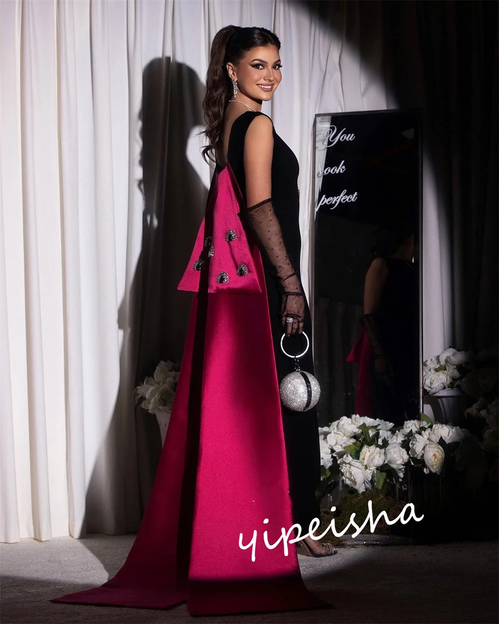 Индивидуальное платье quinceanera с бисером и круглым вырезом на заказ - Фотография_4