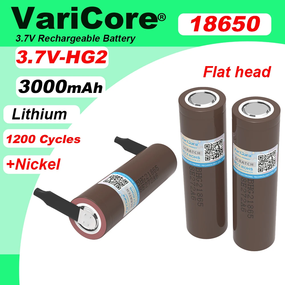 Горячий новый аккумулятор varicore hg2 18650