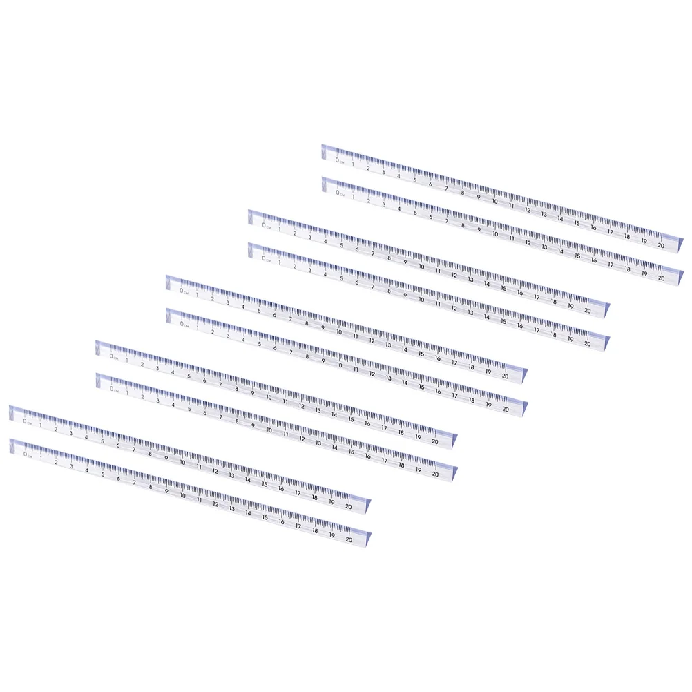 Линейка, прозрачный пластиковый измерительный инструмент для рисования - Фотография_2