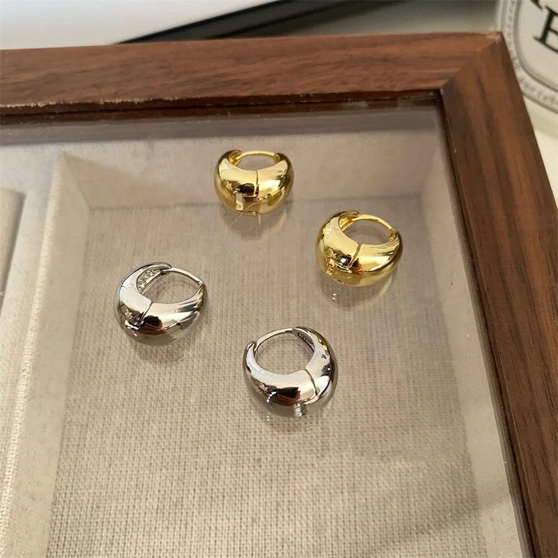 Серьги-кольца женские из нержавеющей стали