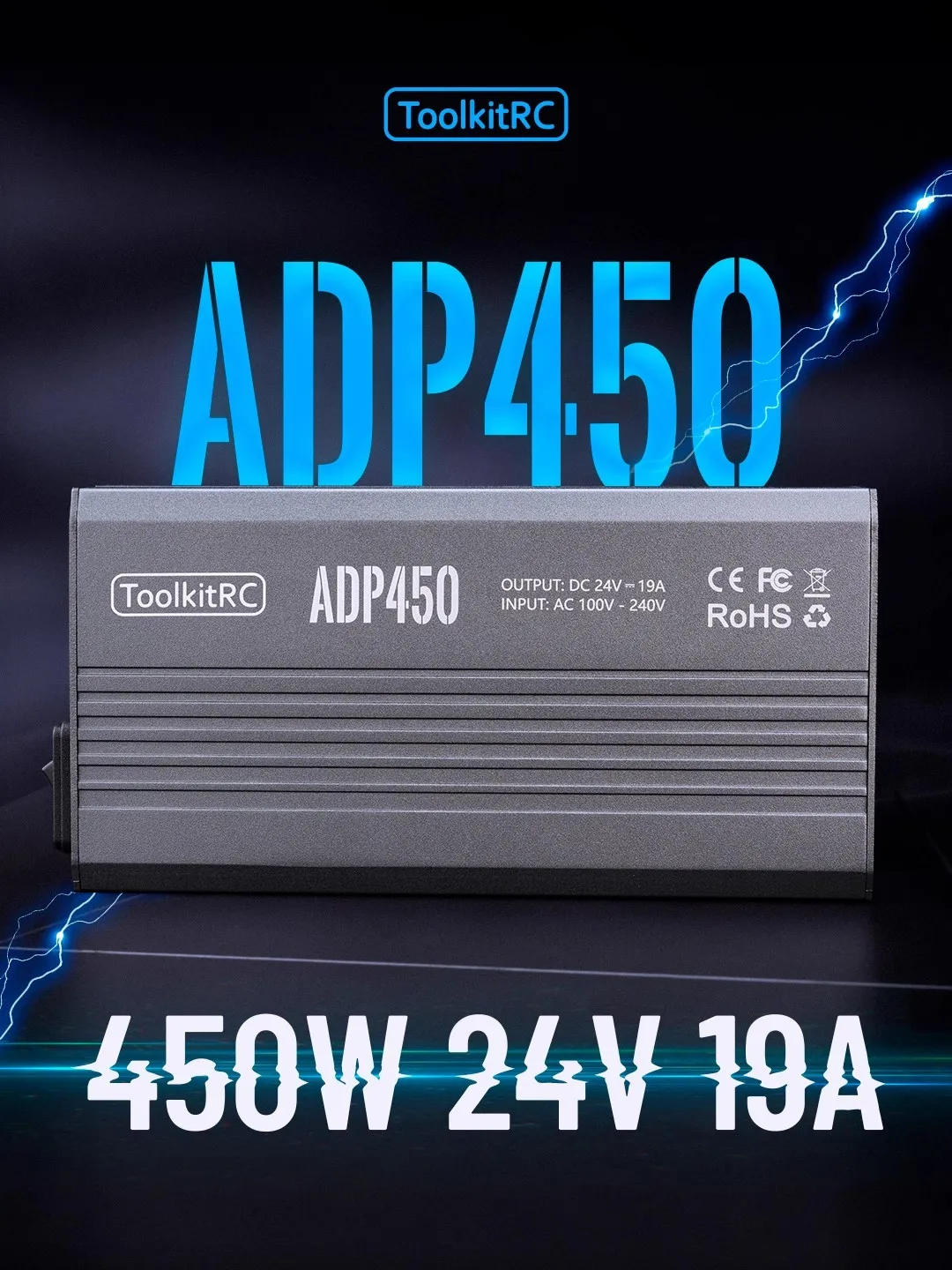 Toolkitrc adp450 450w 19a 24v сбалансированное