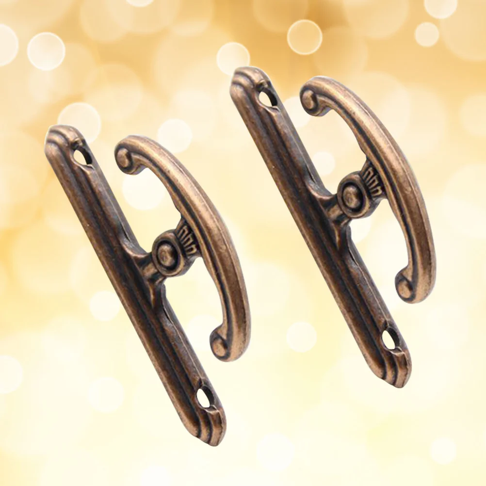 1 пара винтажных настенных крючков для занавесок медного цвета