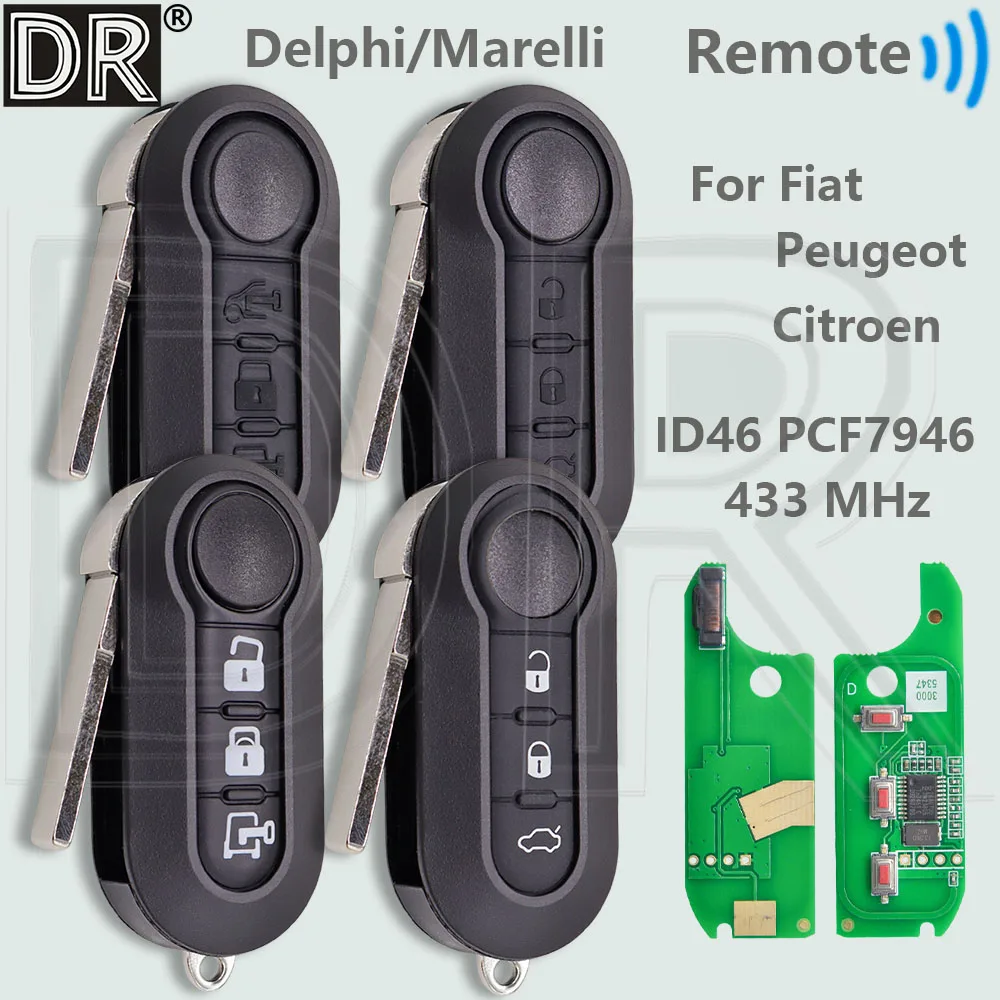 Dr id46 pcf7946 433 мгц автомобильный