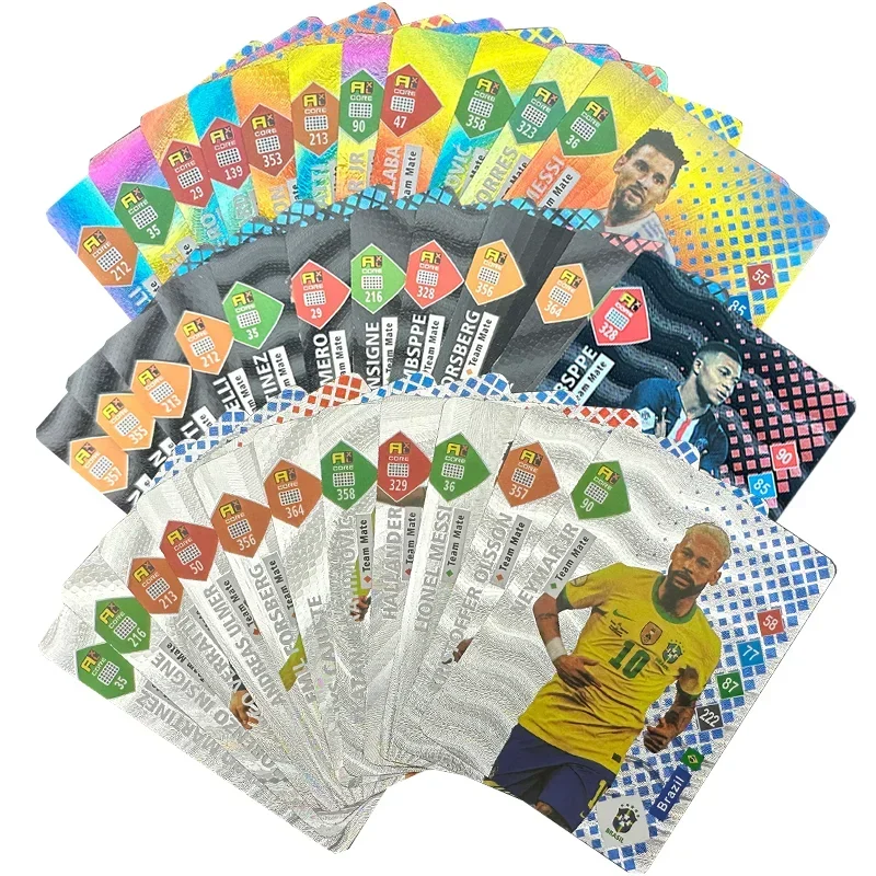 World football stars 27 ~ 55 шт. ограниченная серия красочные золотые - Фотография_3