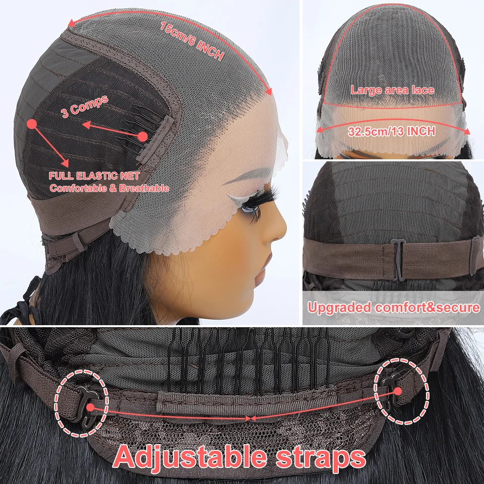 Ombre black 13x6 синтетические - Фотография_6