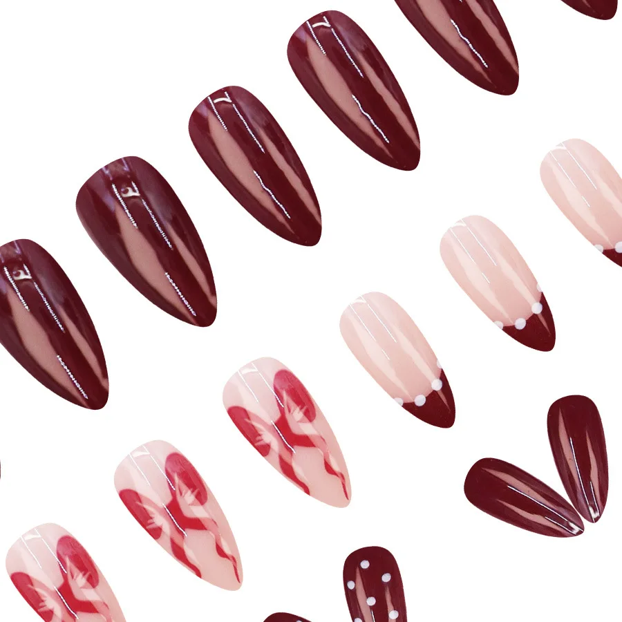 Французские накладные ногти с липкими выступами - Фотография_4