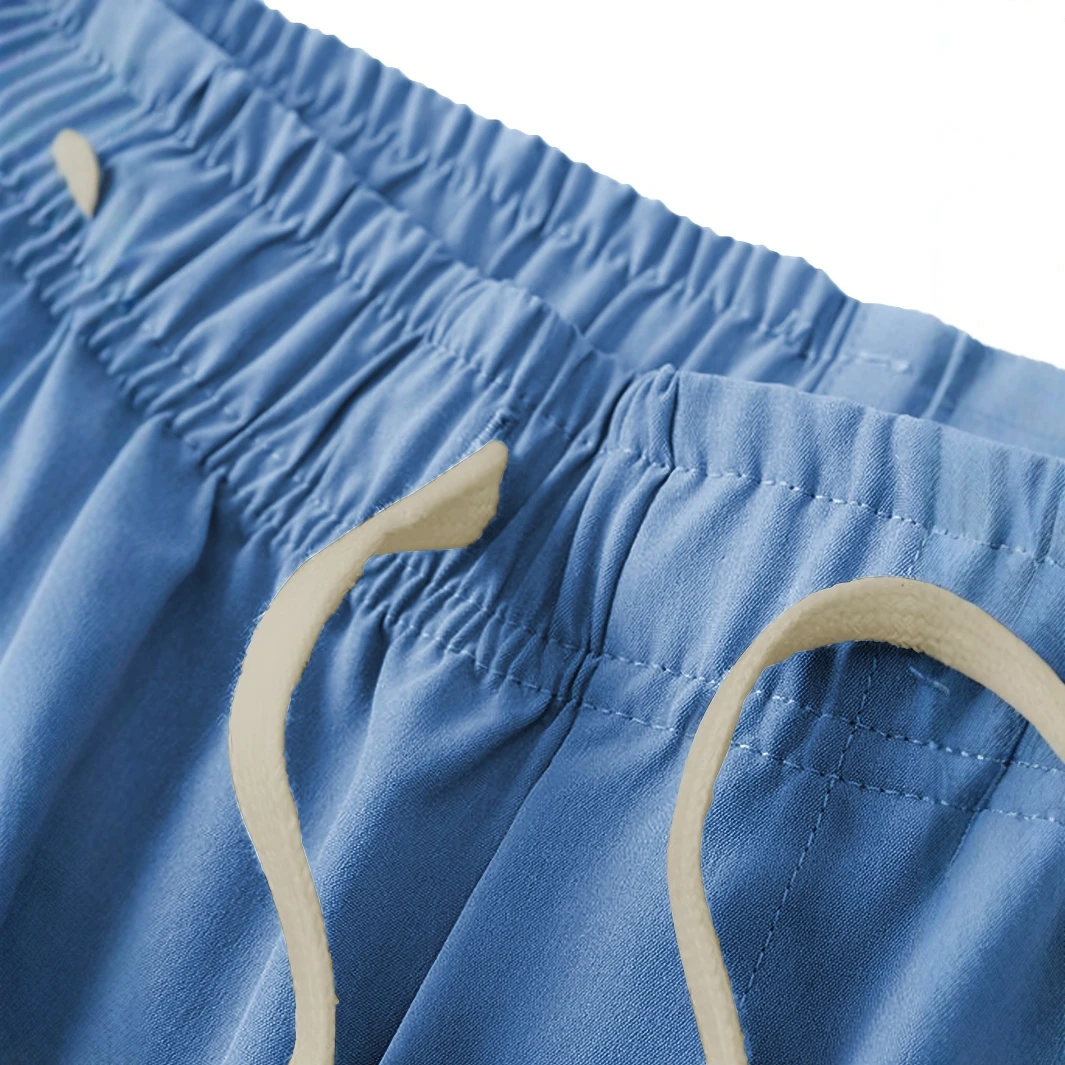 Мужские повседневные летние шорты с карманами — черные - Фотография_3