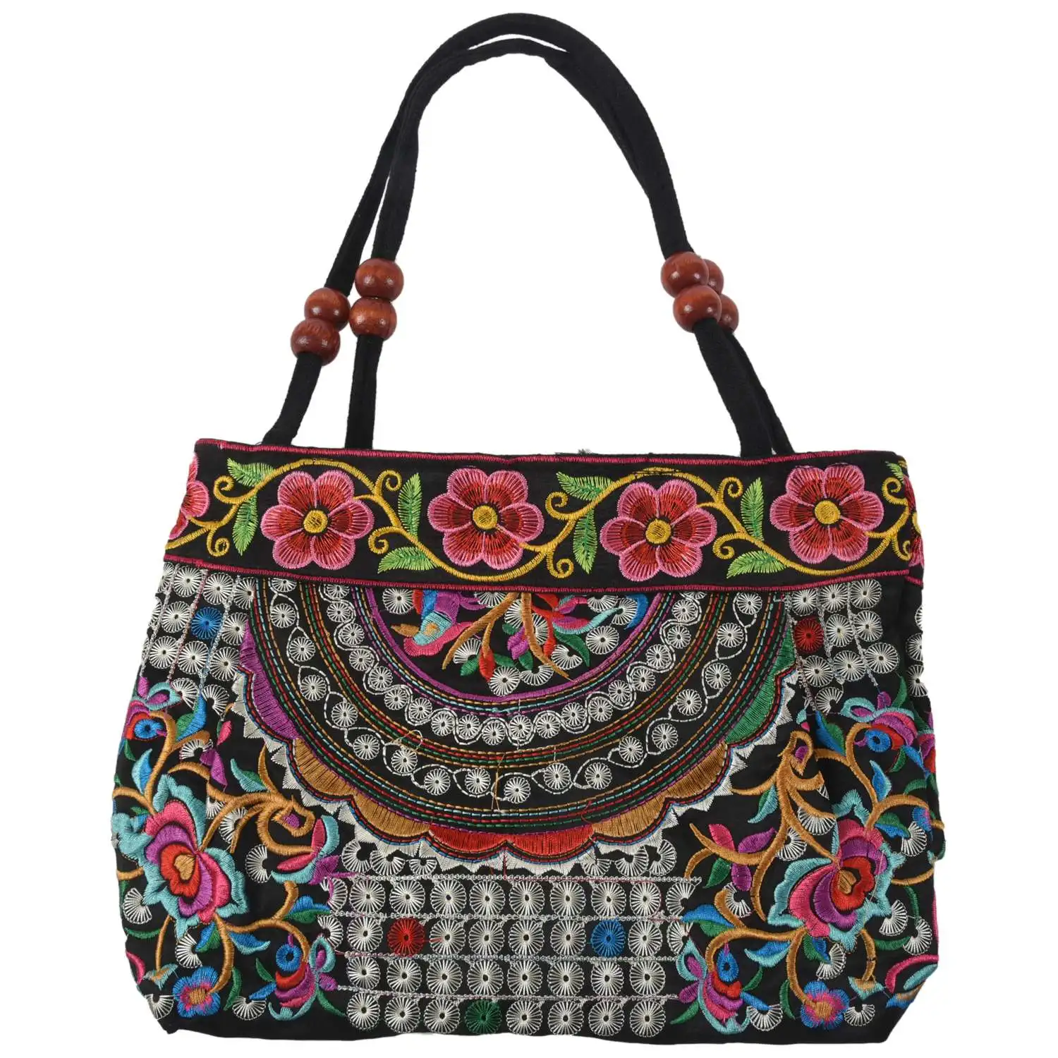 Abqr женская сумка в китайском стиле с вышивкой в этническом стиле - Фотография_3