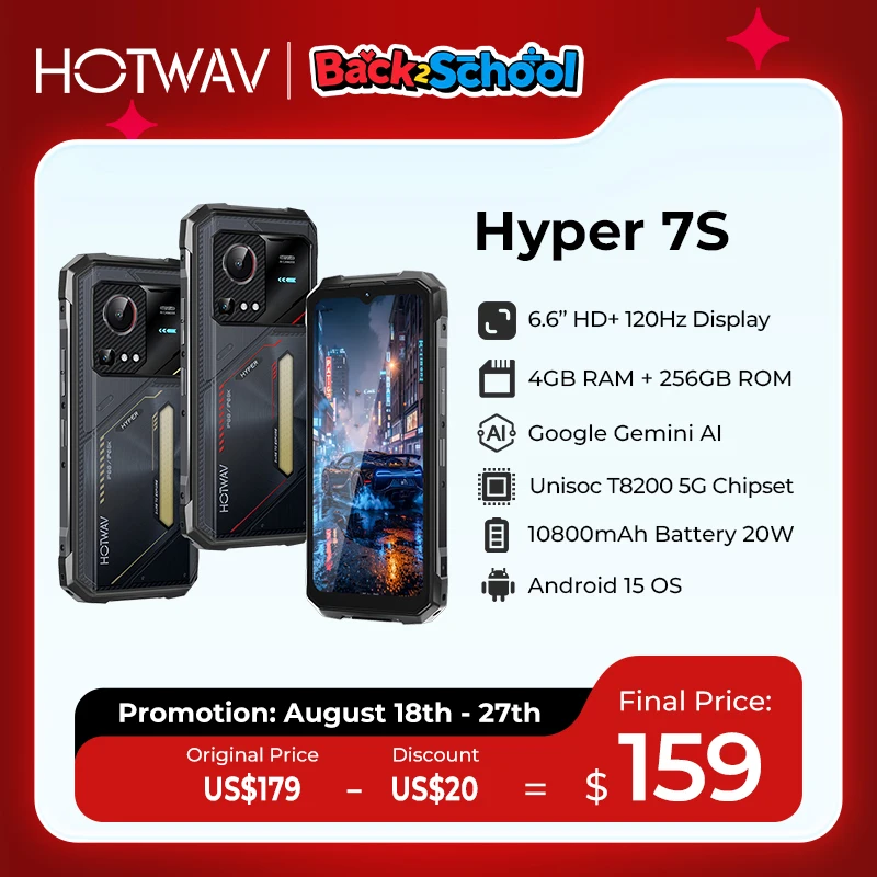 Прочный телефон hotwav hyper 7s