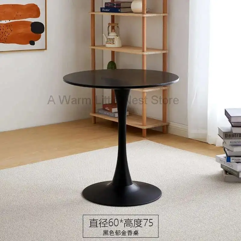 Обеденный круглый журнальный столик для гостиной - Фотография_5