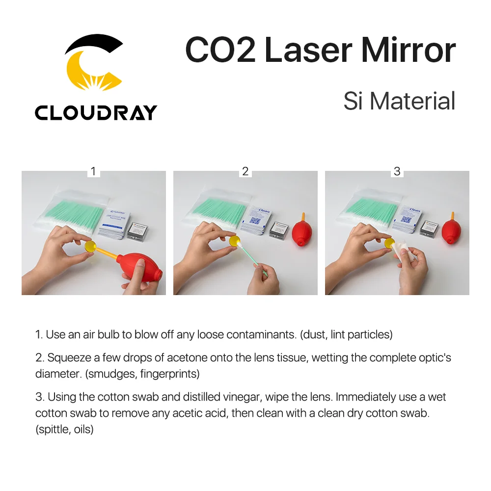Светоотражающие зеркала cloudray co2 laser si для лазерного гравера - Фотография_6