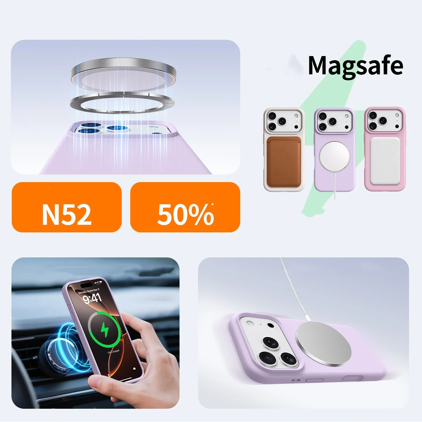 Оригинальный жидкий силиконовый чехол magsafe для apple iphone 17 - Фотография_6
