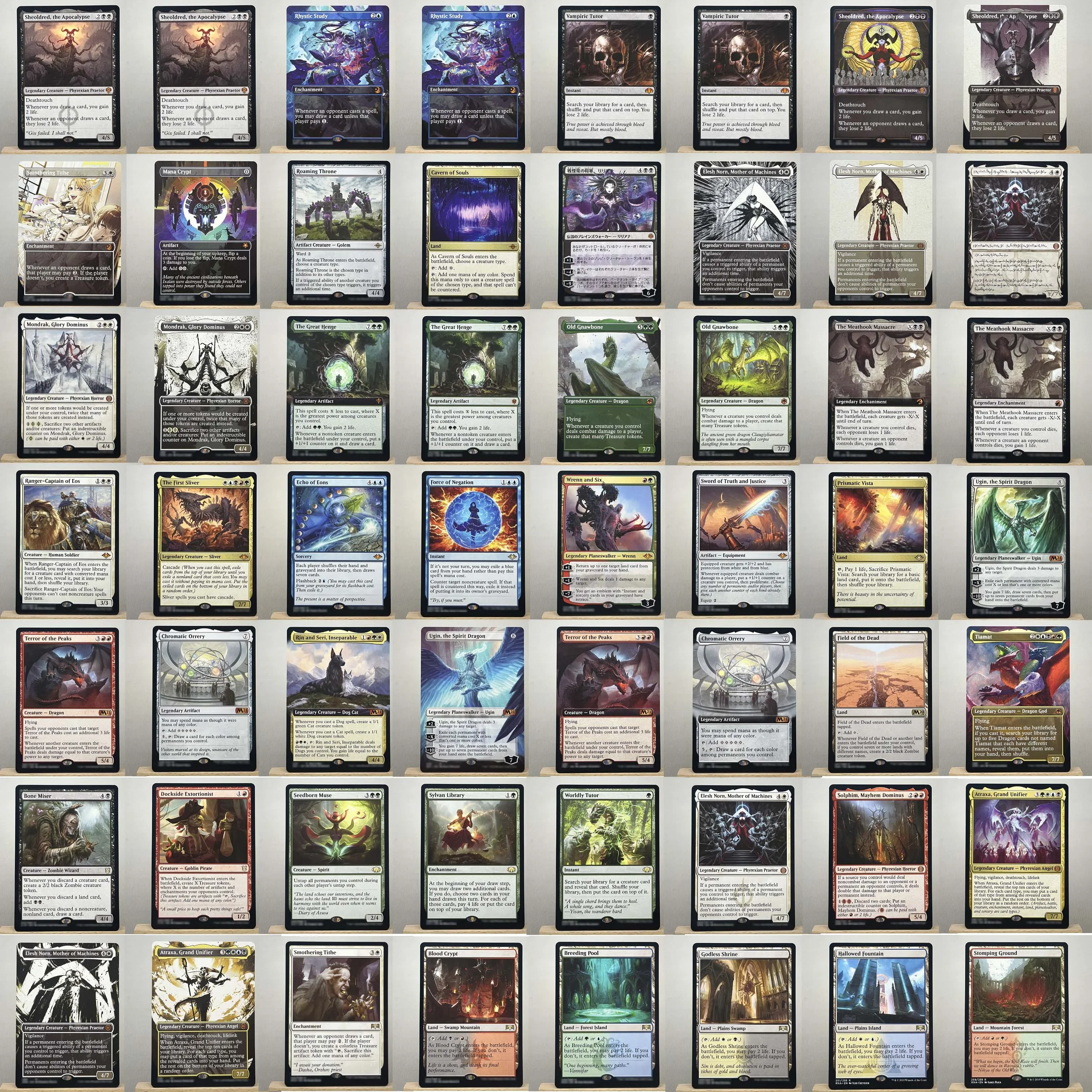 One eld afr mid holo12-i01 tcg прокси волшебные карты sheoldred - Фотография_5