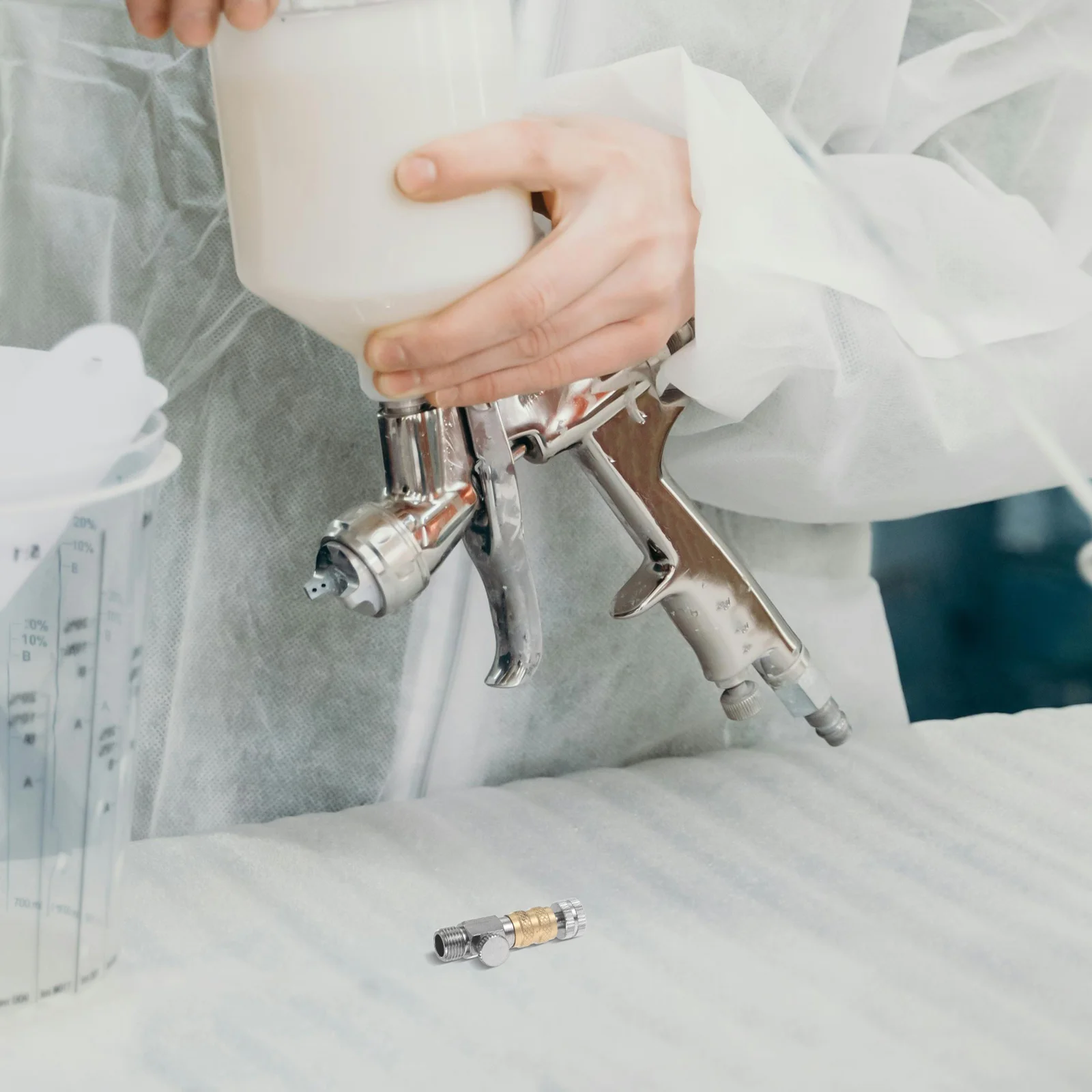 Аэрограф, быстроразъемный соединительный адаптер - Фотография_5