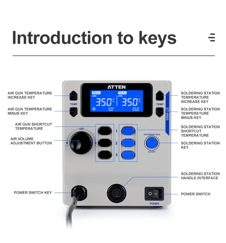 Atten st-8865 паяльная станция 2 в 1 - Фотография_4