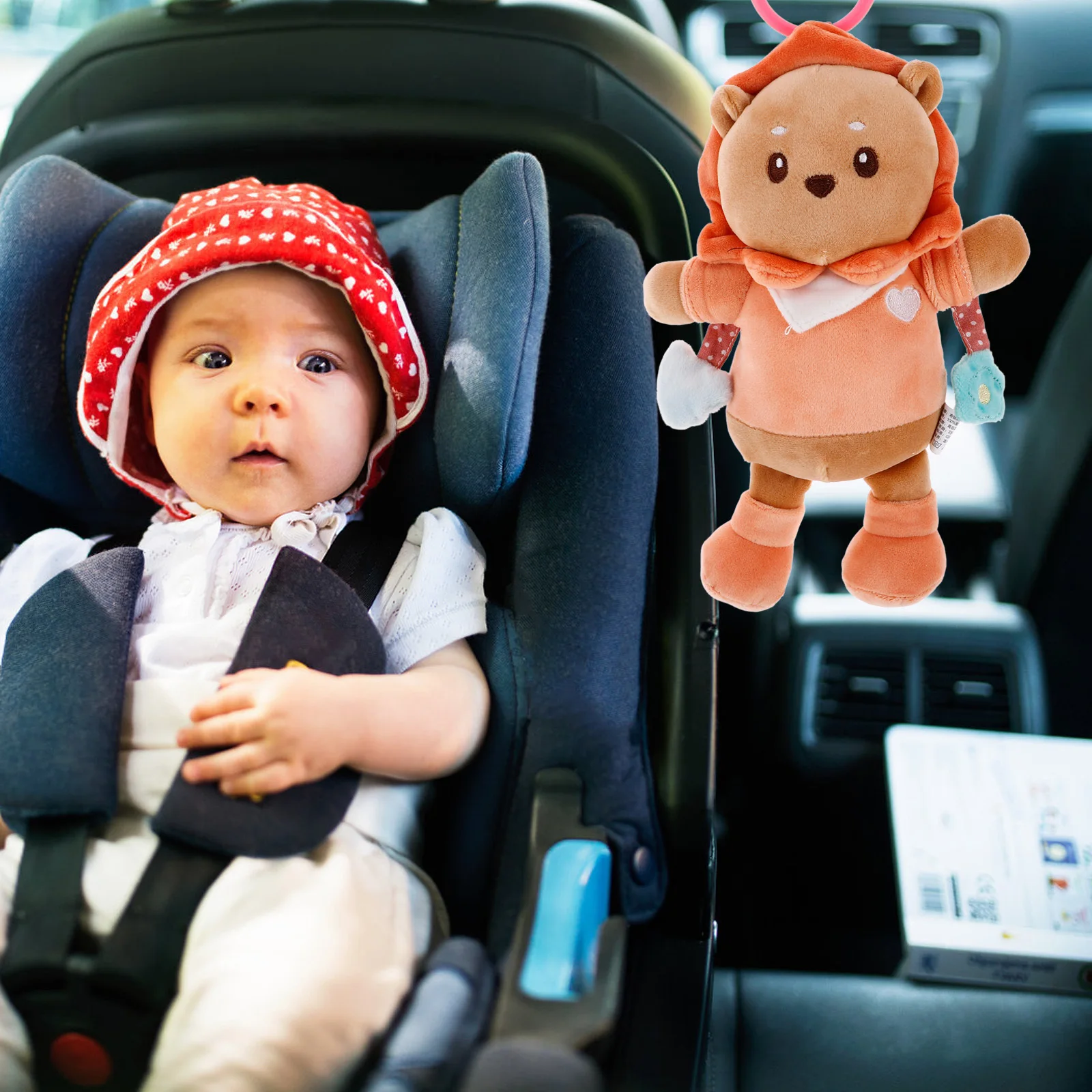 Мягкий лев, чучело льва для детского автокресла