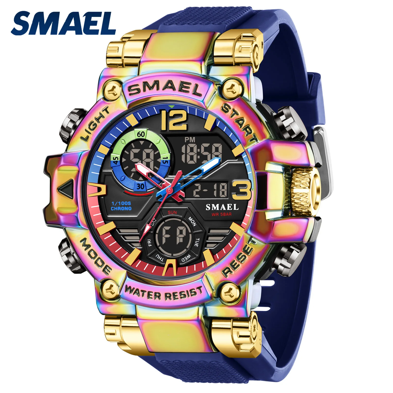 Smael спортивные часы мужские светодиодные