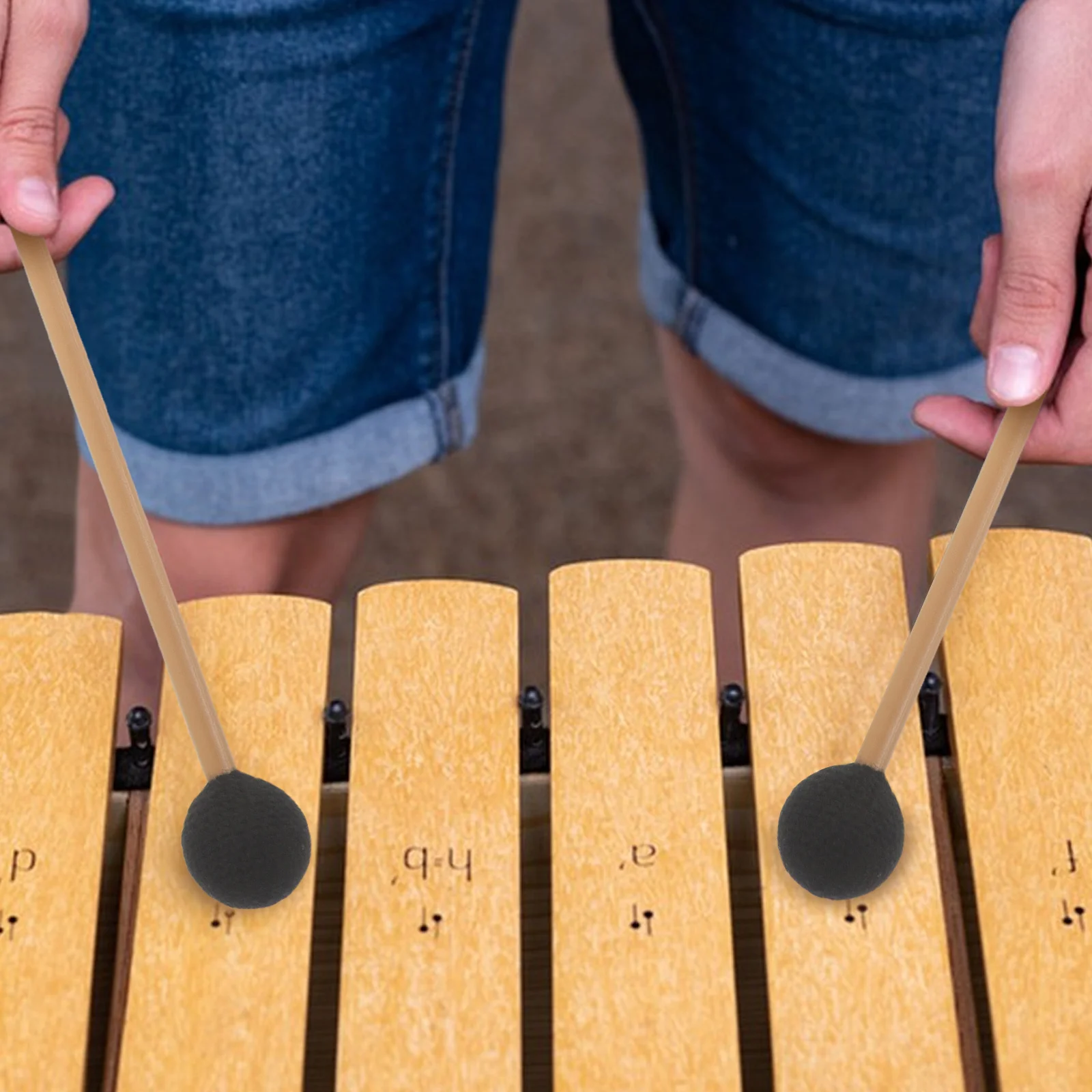 1 пара молотков из пряжи с мягкой пластиковой ручкой - Фотография_4