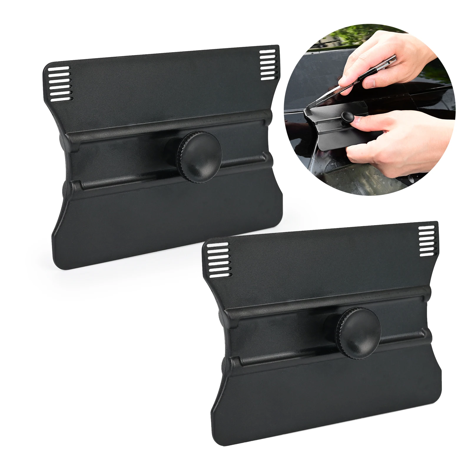 Ehdis 2-в-1 черный автомобильный скребок