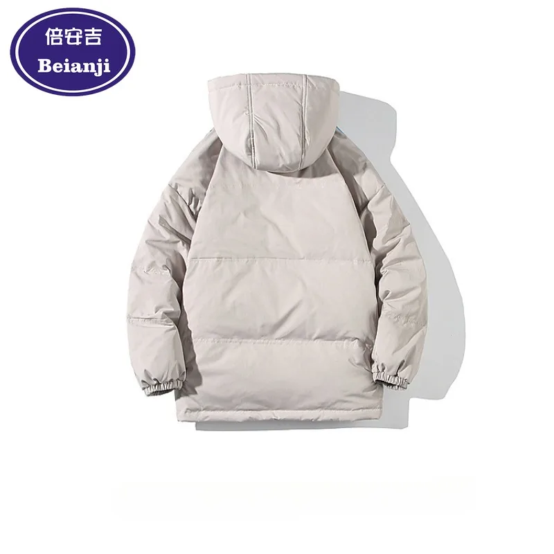 Мужской пуховик с капюшоном на белом утином пуху - Фотография_2