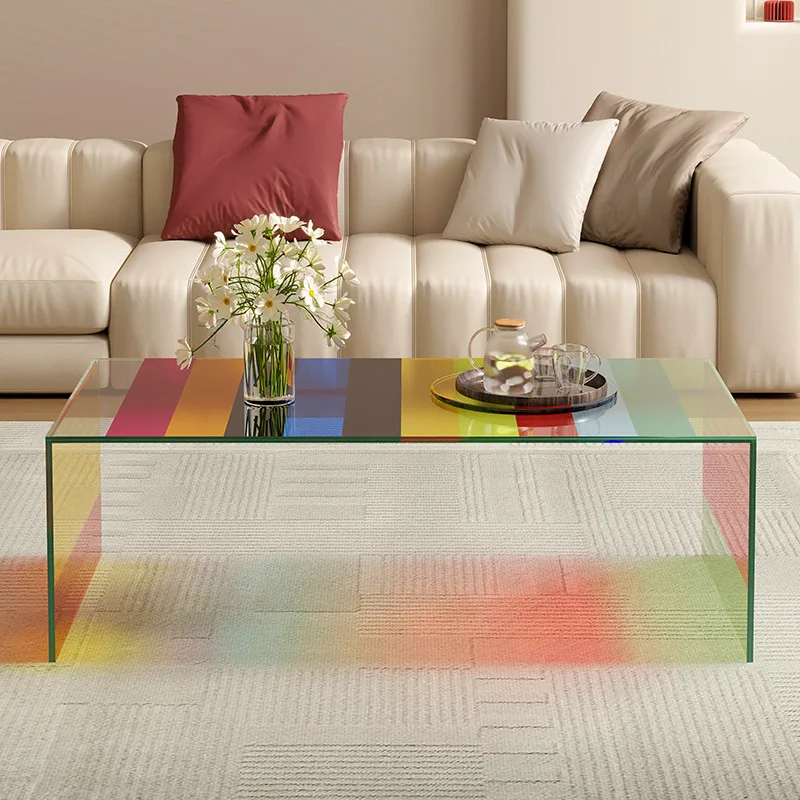 Легкий роскошный элитный журнальный столик для гостиной - Фотография_4