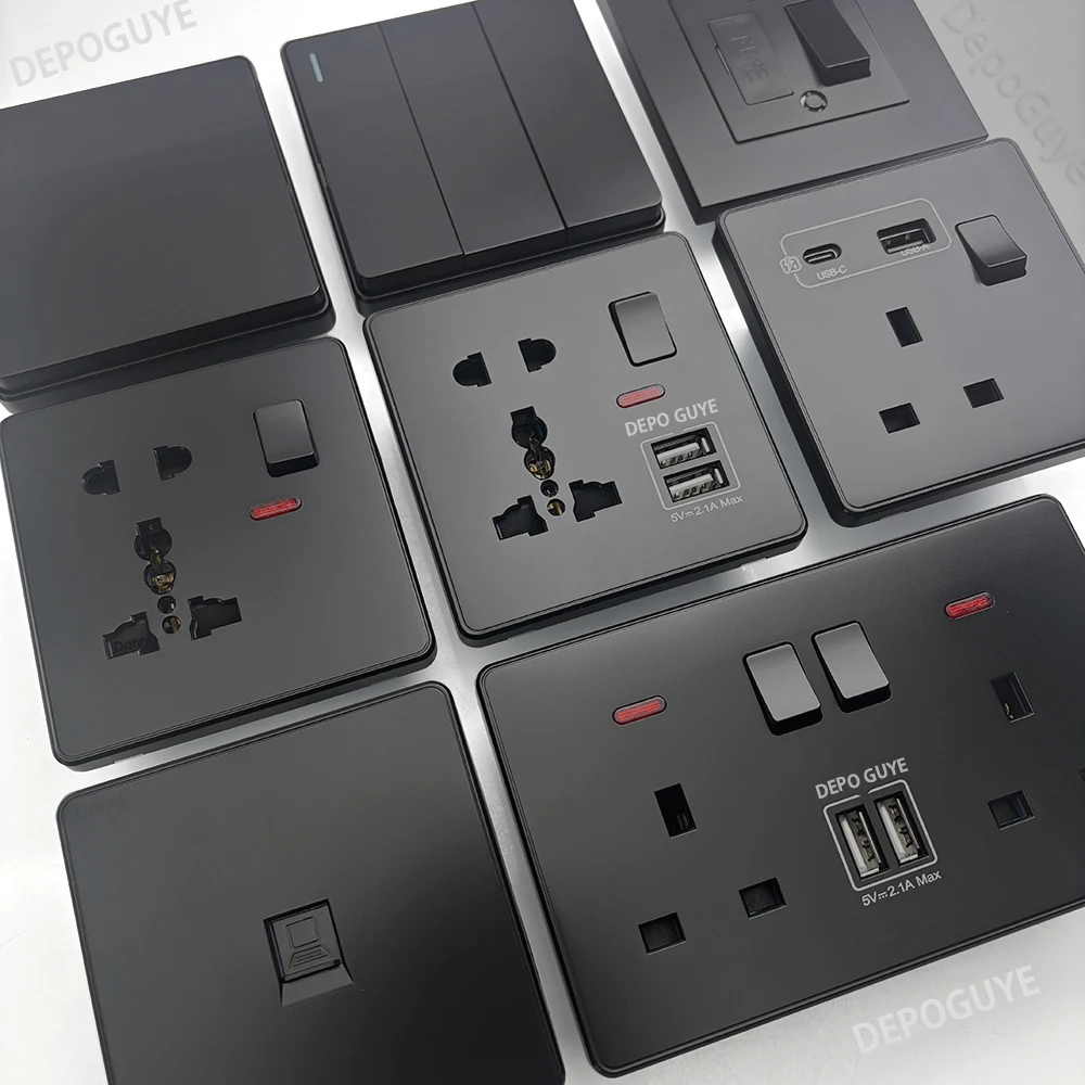 Универсальная черная розетка usb type-c 18 вт - Фотография_2