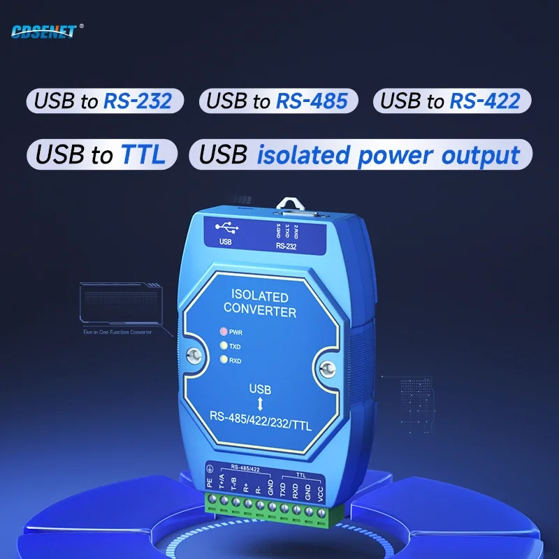 Usb к rs485 rs422 rs232 ttl промышленный - Фотография_6