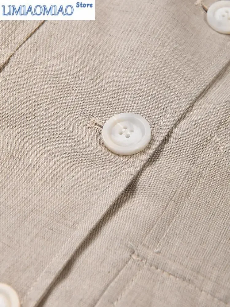 Женская двубортная свободная куртка - Фотография_5