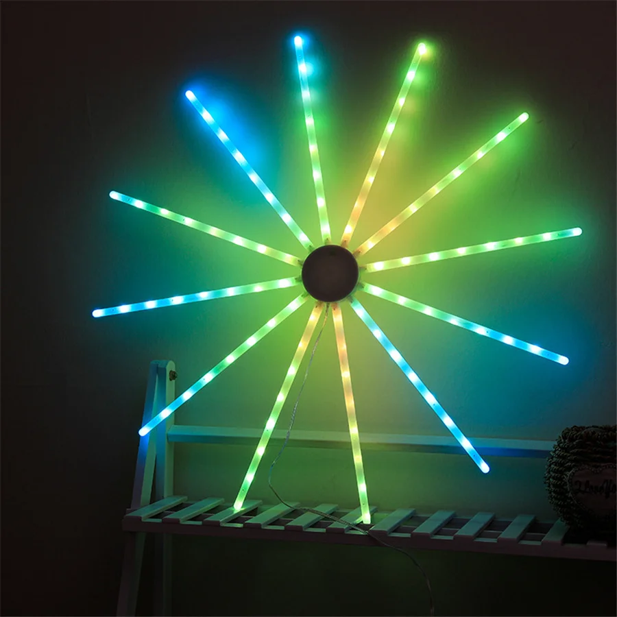 Rgb светодиодная гирлянда с медным проводом