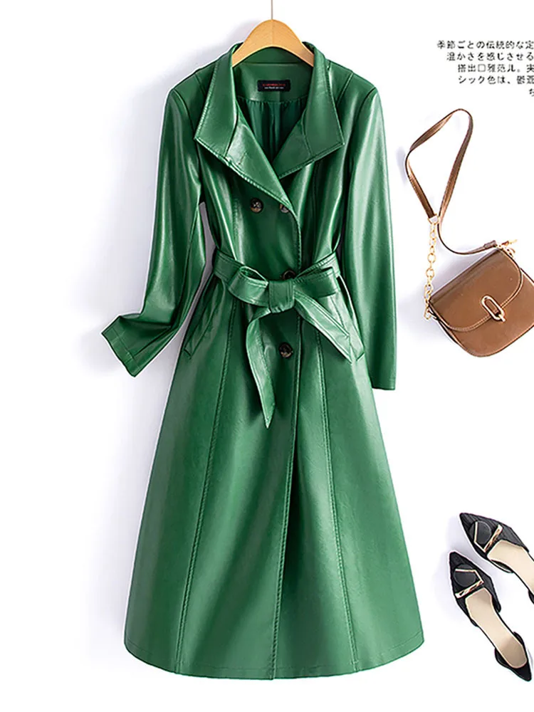 Женский тренчкот из овечьей кожи