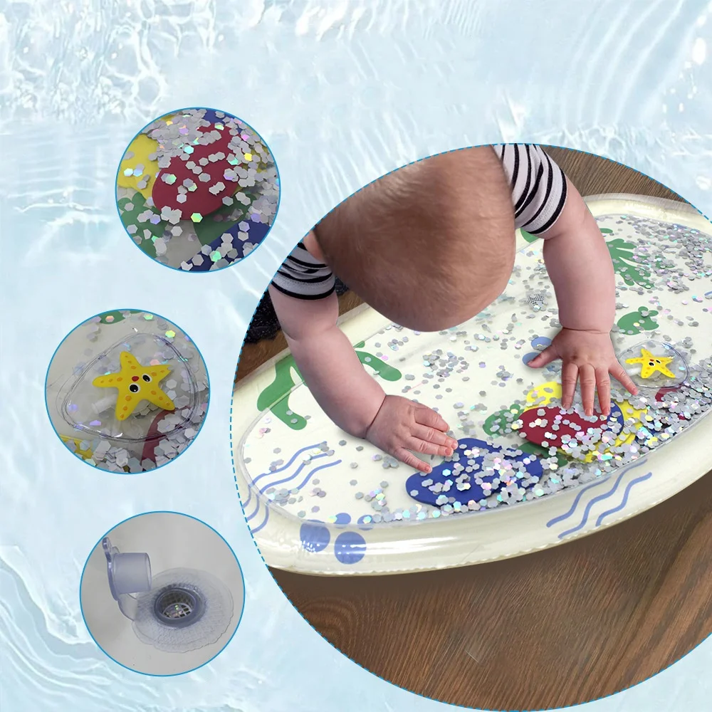 Летний надувной водный коврик для младенцев - Фотография_4