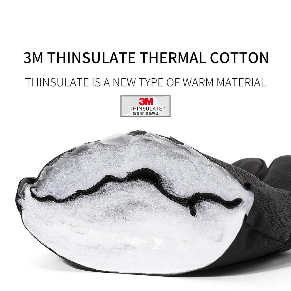 Copozz мужские и женские зимние лыжные перчатки - Фотография_3