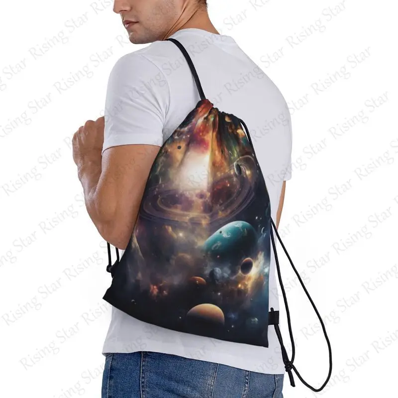 Рюкзак «таинственный вселенная планета галактики» для спортзала - Фотография_2