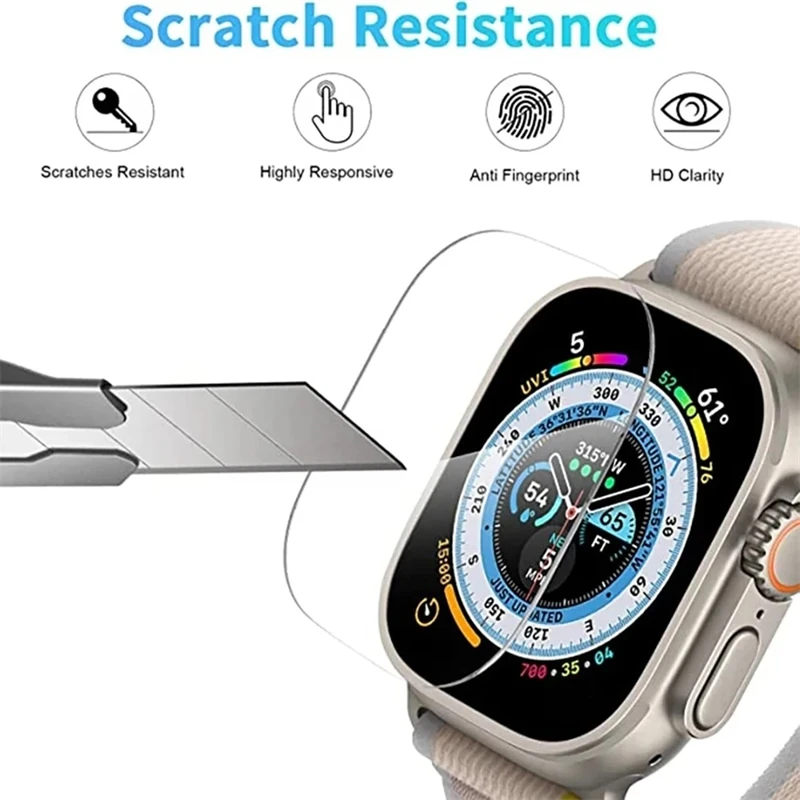 Закаленное стекло для apple watch ultra 1 2 3 49 мм - Фотография_2