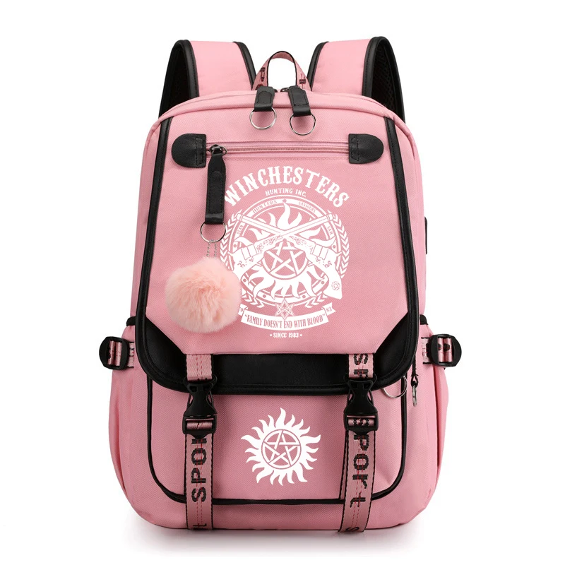 Горячий рюкзак «сверхъестественное» для женщин и мужчин - Фотография_4