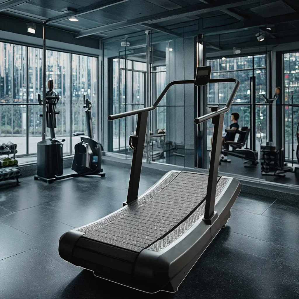 Коммерческая беговая дорожка для спортзала с изогнутым протектором - Фотография_4