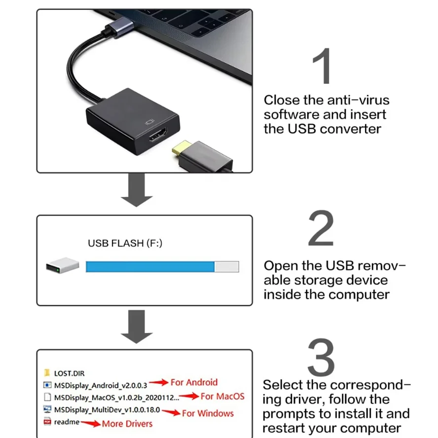 Usb 3.0-hdmi-совместимый адаптер - Фотография_4