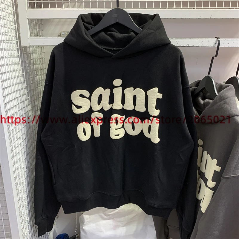 Винтажная толстовка с капюшоном cpfm saint of god для мужчин и женщин - Фотография_3