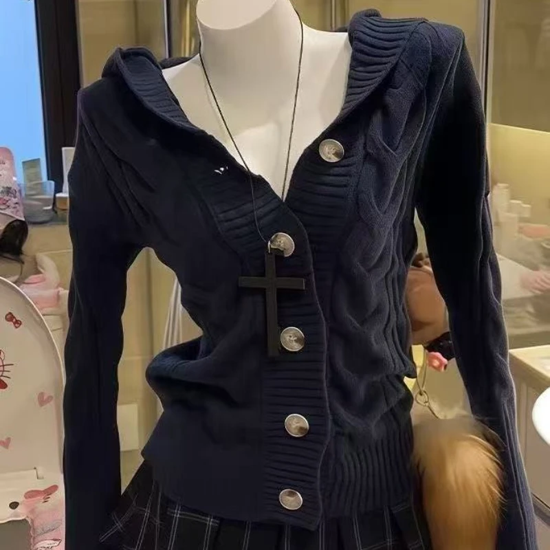 Y2k субкультура черный меховой - Фотография_2