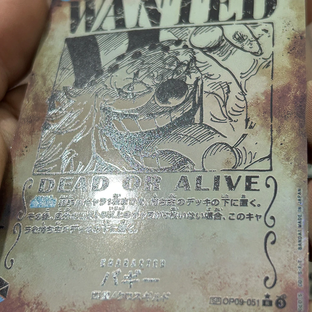 Коллекционные карты аниме opcg wanted monkey d.luffy shanks marshall d - Фотография_4