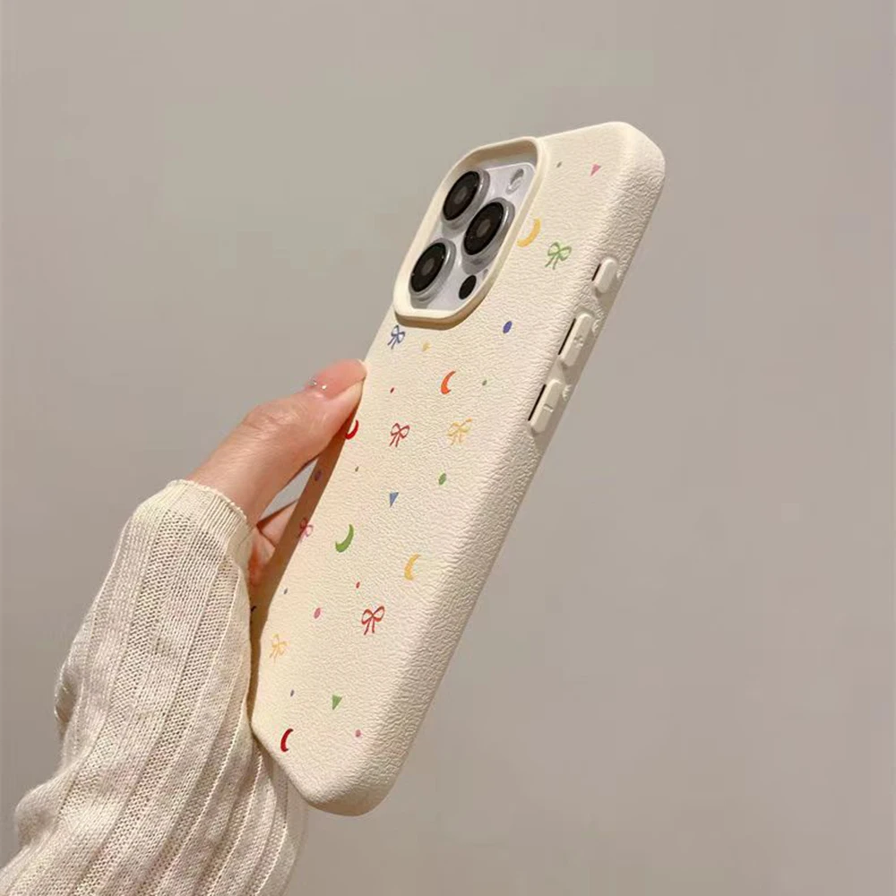 Кожаный чехол ins для iphone 16 pro max - Фотография_5