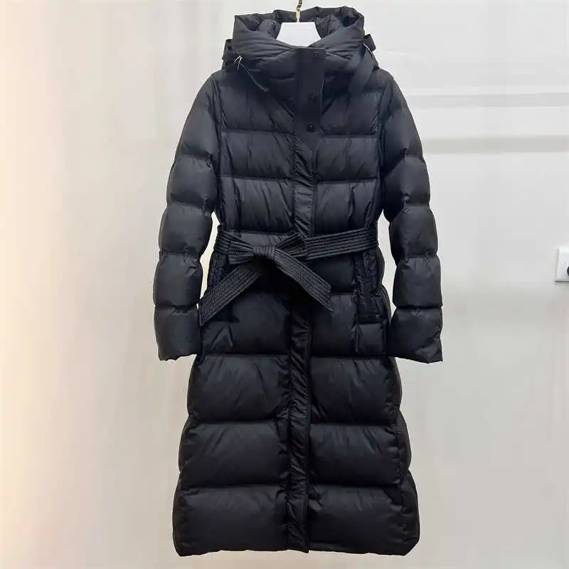 Женский длинный пуховик - Фотография_6