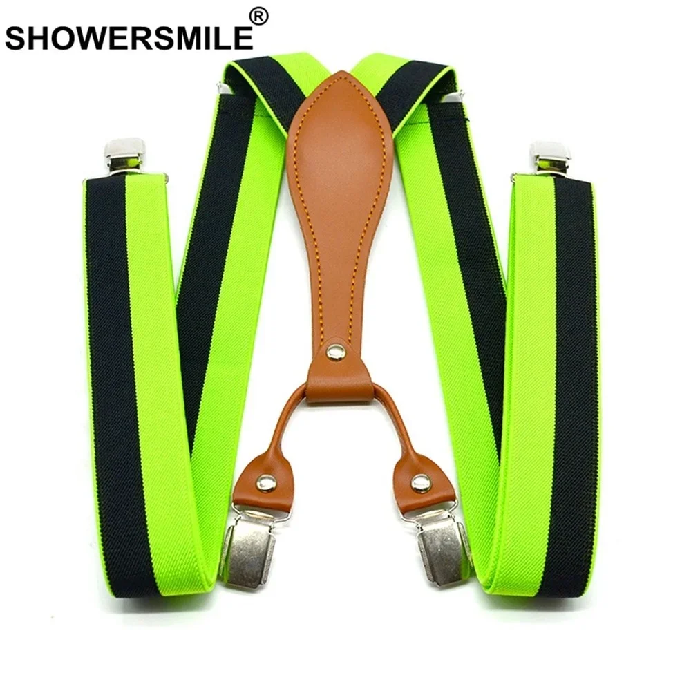 Showersmile, подтяжки в красно-белую полоску - Фотография_4