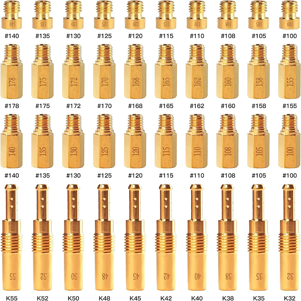 Комплект медленной пилотной струи карбюратора включает 30 шт