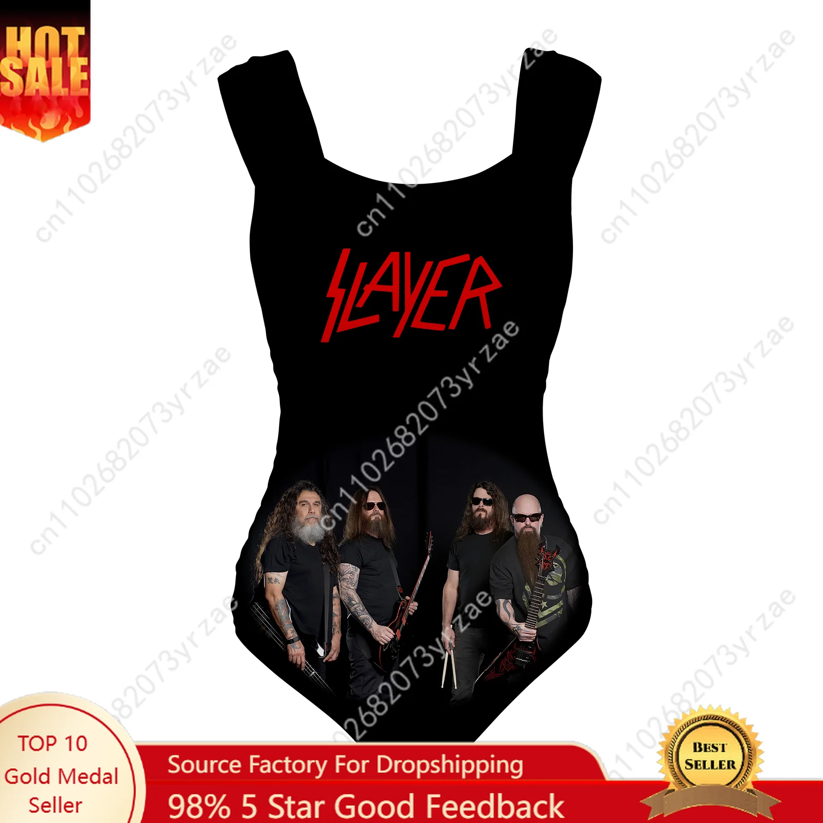 Slayer цельный купальник с широкими бретелями