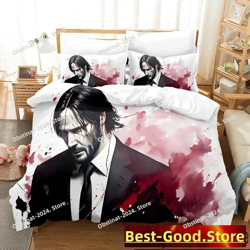 Комплект постельного белья с 3d принтом john wick - Фотография_2